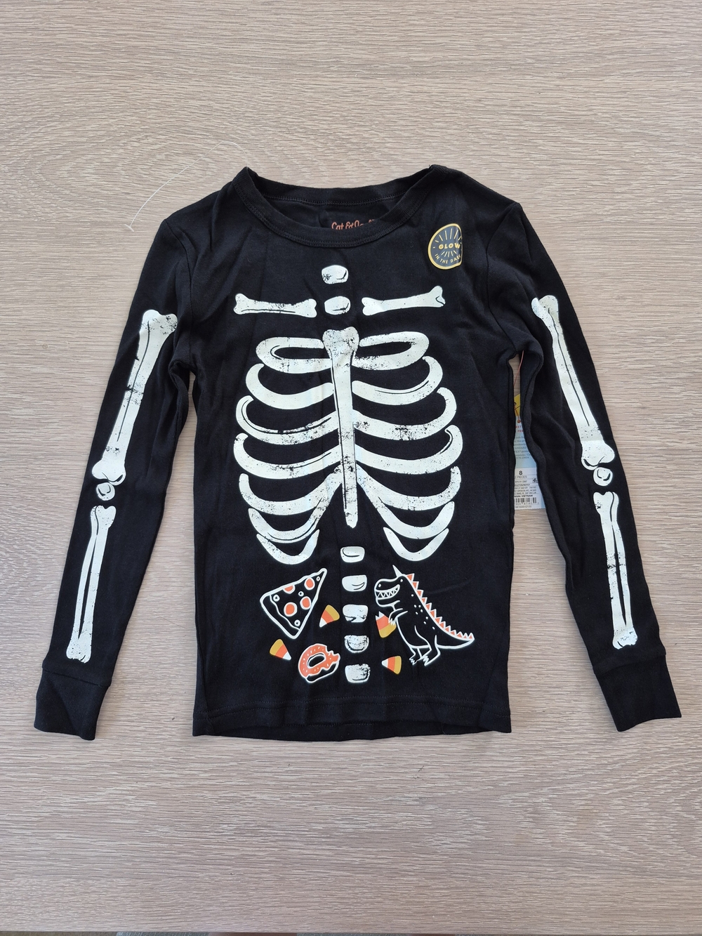 Kids Black Skeleton Graphic Long-Sleeve Top - Cat & Jack
